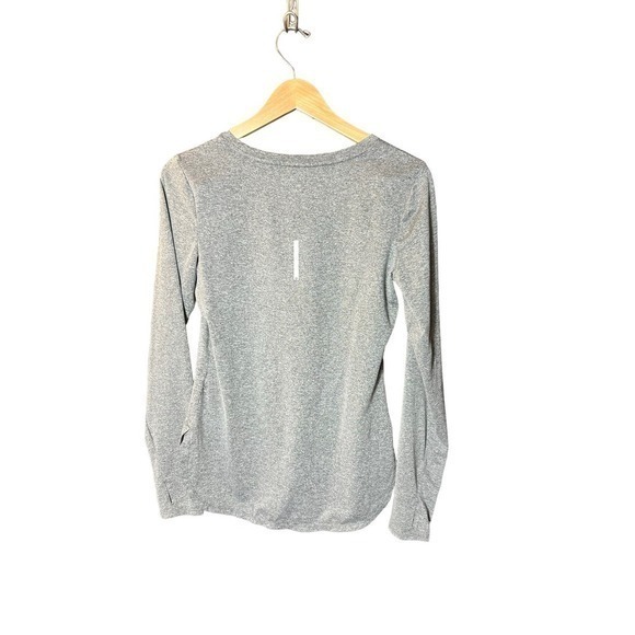 Reebok Top Long Sleeve Grey Stretch Women’s Size Small - Picture 2 of 6